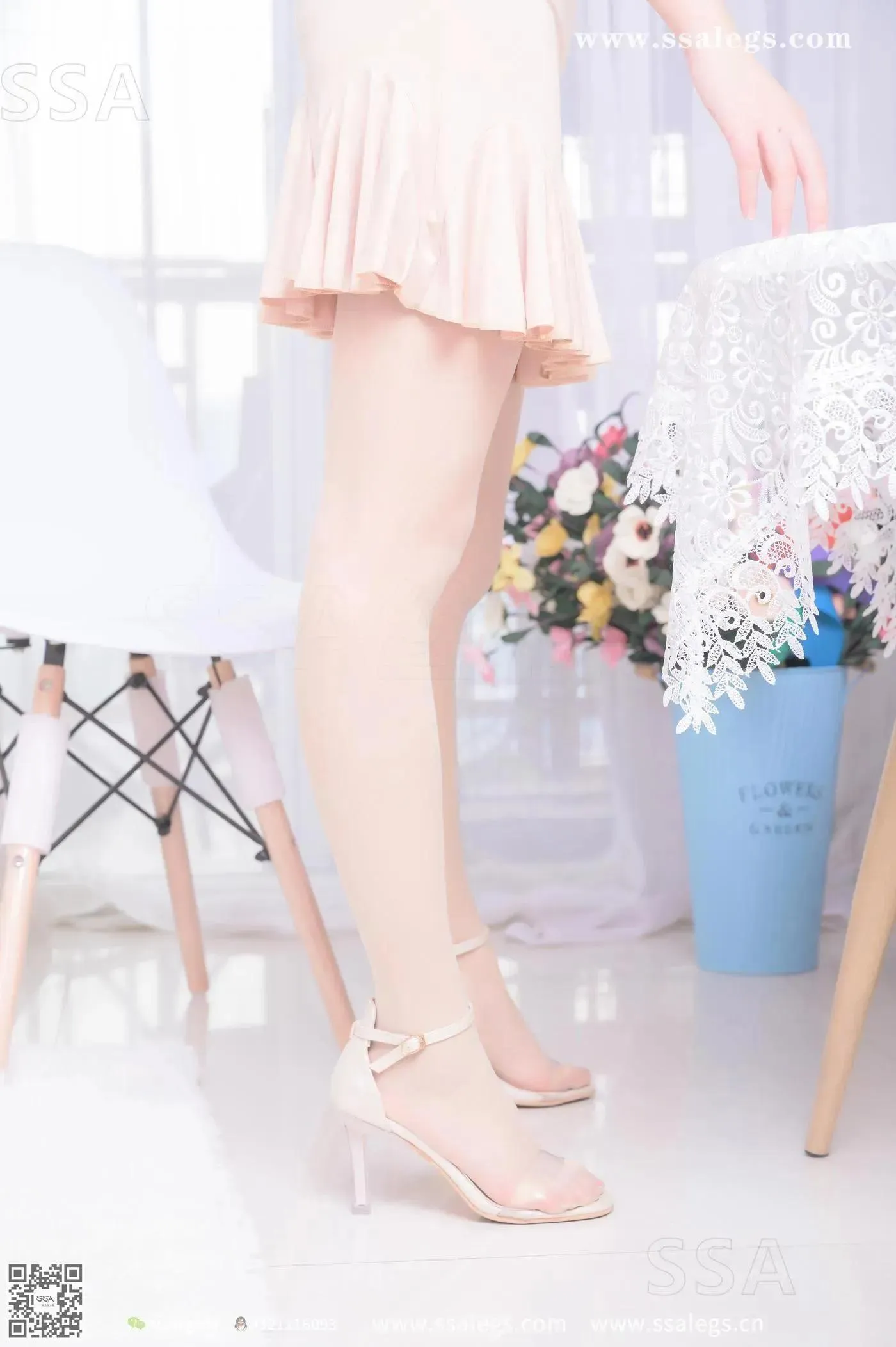 [SSA丝社]超清写真 NO.340 素素画师少女的透明高跟鞋肉丝袜(上) [67P]插图3